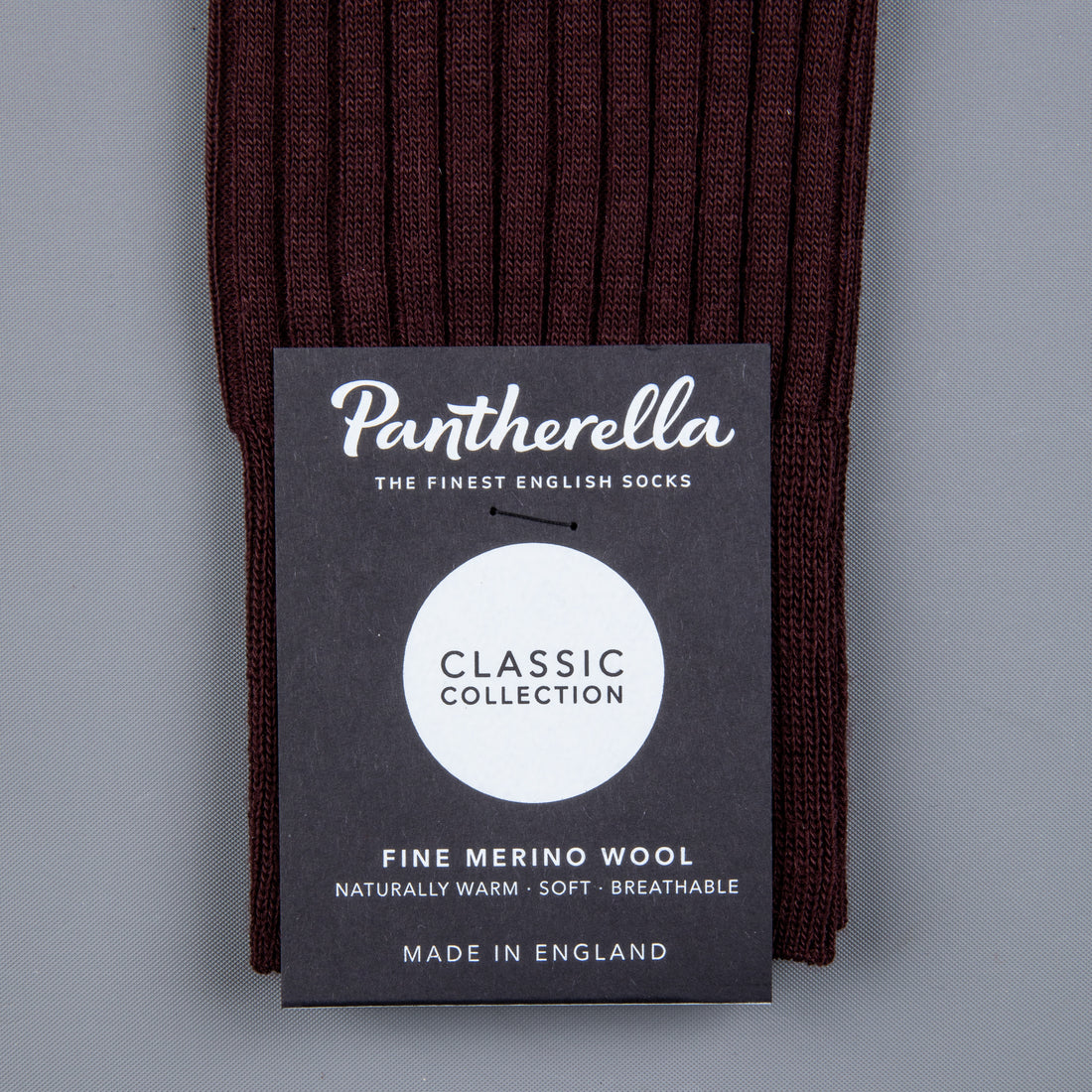 Frans Boone x Pantherella Laburnum Merino Wool Ankle High Socks Maroon