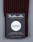Frans Boone x Pantherella Laburnum Merino Wool Ankle High Socks Maroon