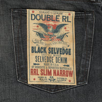 RRL Slim Narrow Jeans Iron Ore Wash