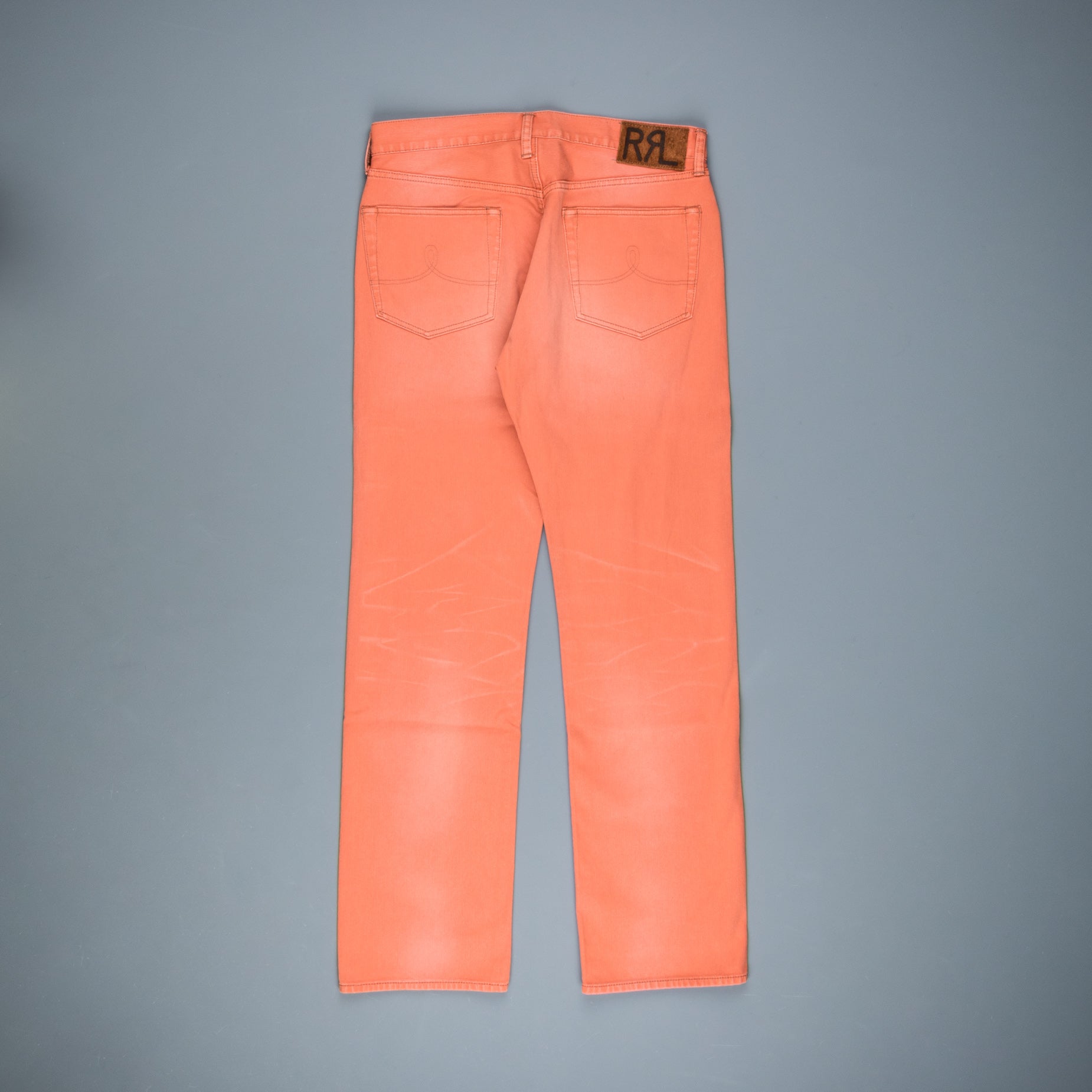 RRL Straight Leg Pant Bedford Faded Coral