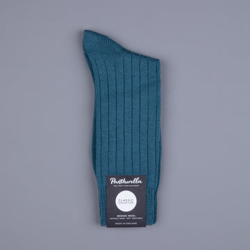 Frans Boone x Pantherella Packington Merino wool socks Teal