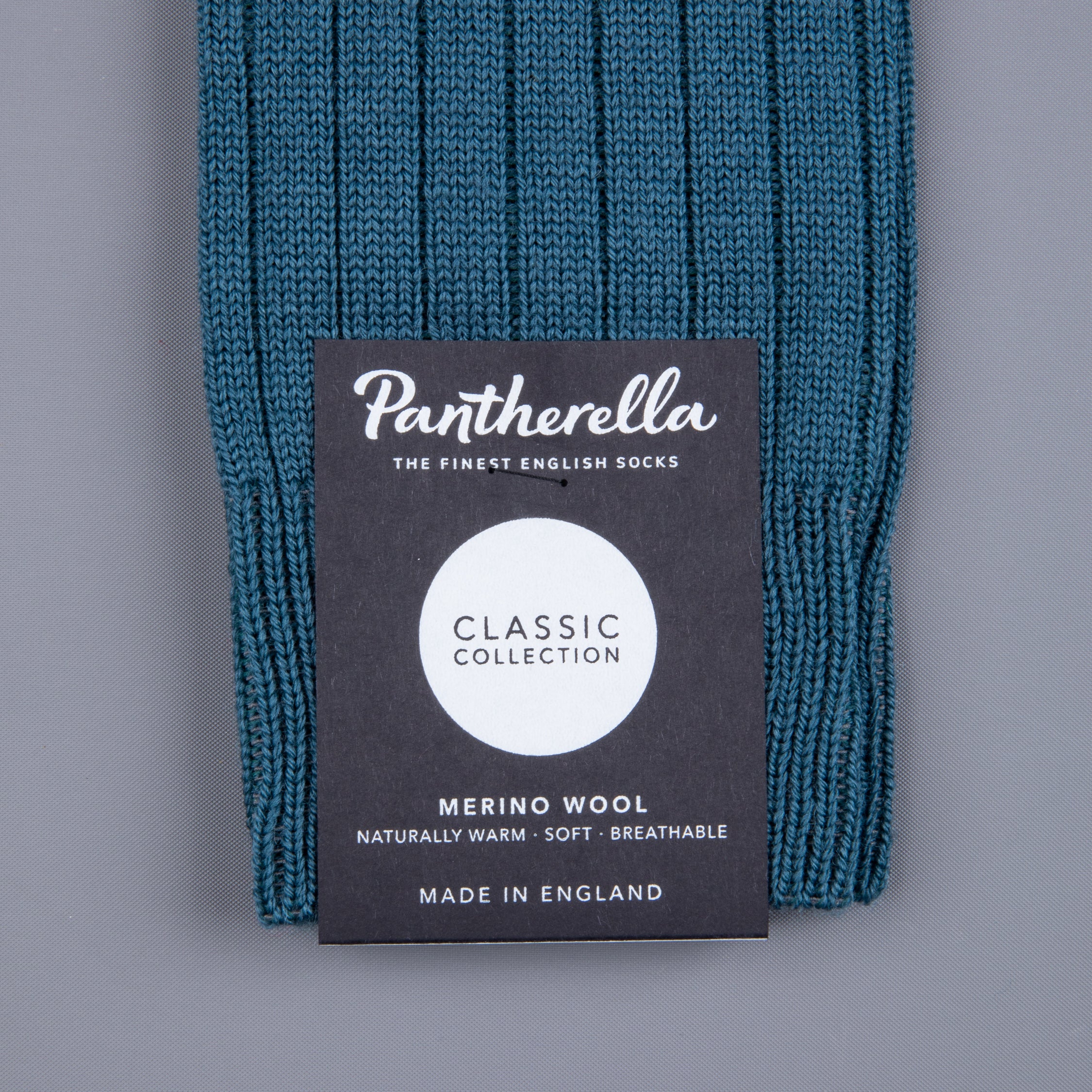 Frans Boone x Pantherella Packington Merino wool socks Teal