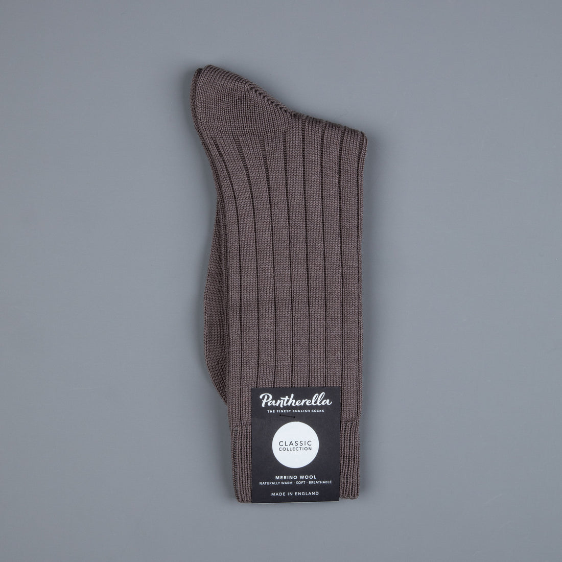 Frans Boone x Pantherella Packington Merino Wool Socks Mole