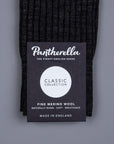 Pantherella Laburnum merino wool ankle high socks Charcoal