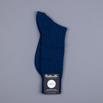 Pantherella Laburnum merino wool ankle high socks Dark Blue