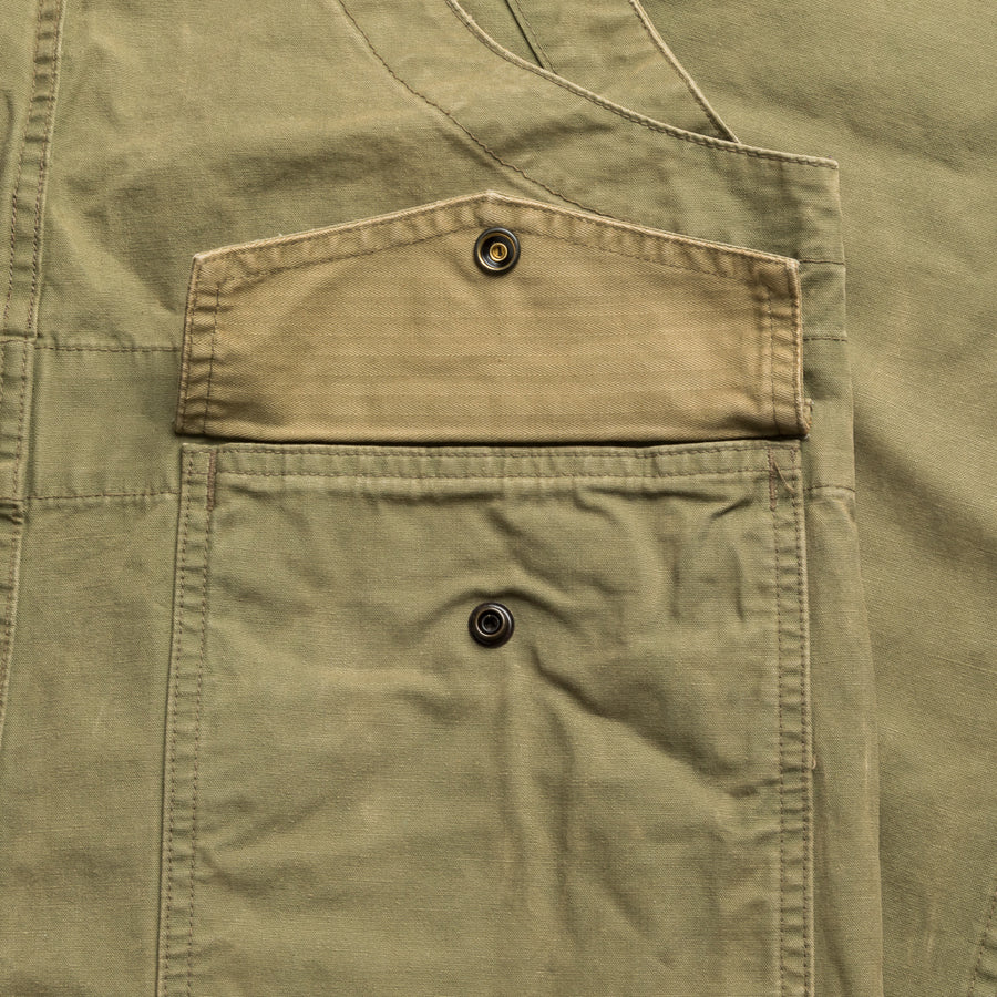 RRL Renick Overall Faded Olive Canvas