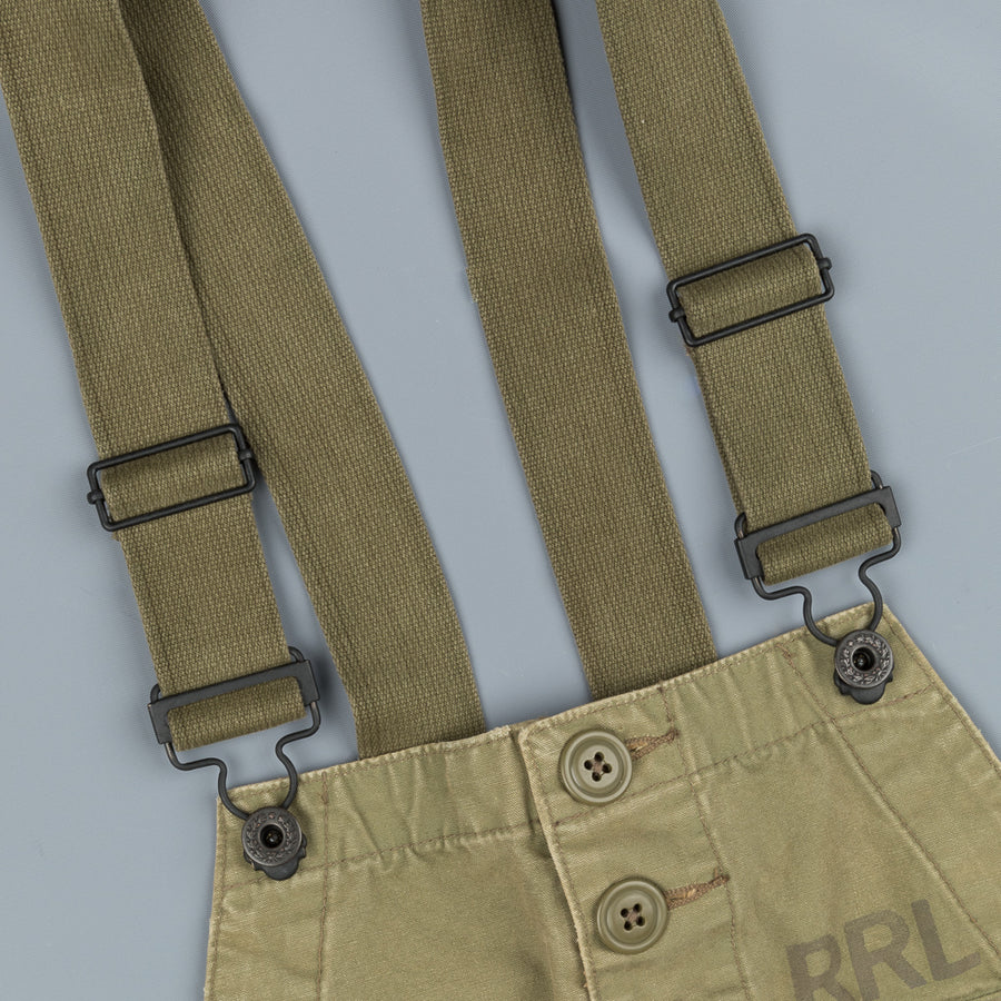 RRL Renick Overall Faded Olive Canvas