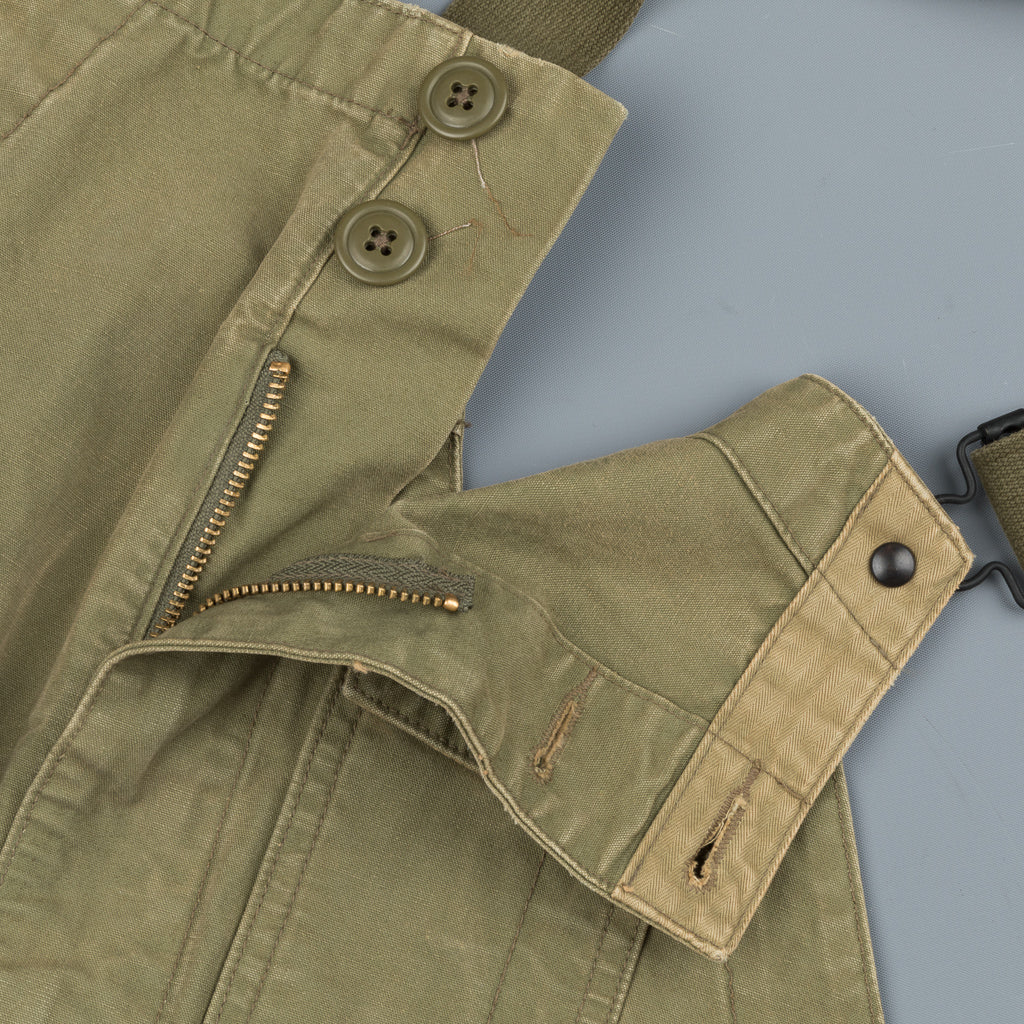 RRL Renick Overall Faded Olive Canvas