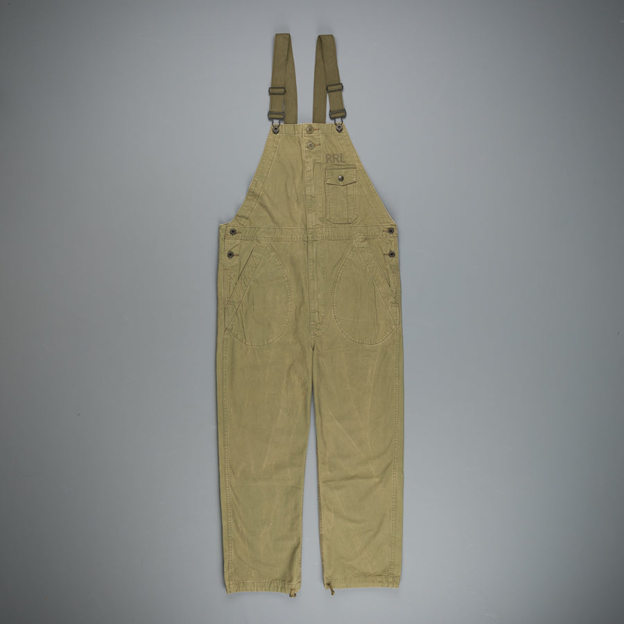 RRL Renick Overall Faded Olive Canvas