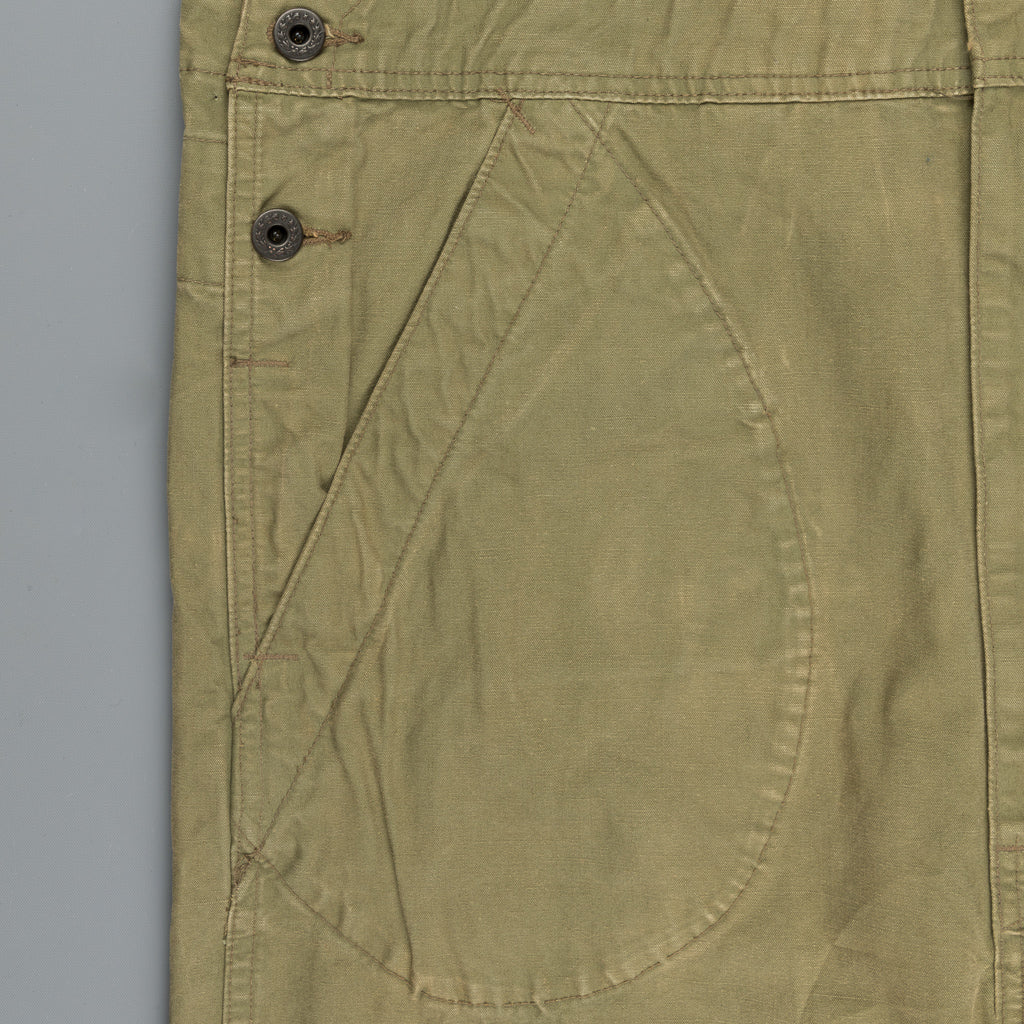 RRL Renick Overall Faded Olive Canvas