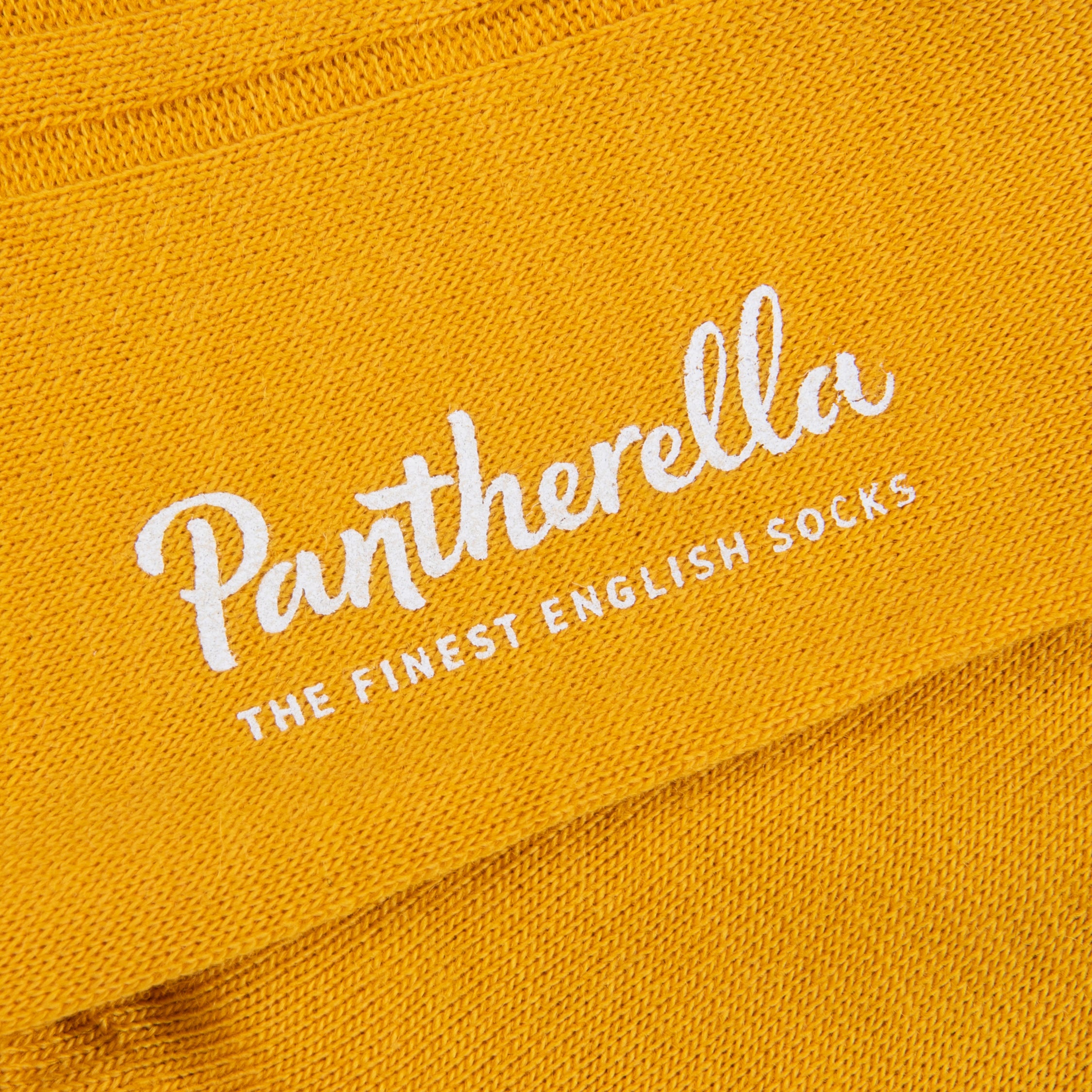 Pantherella Laburnum Merino Wool Ankle High Socks Bright Gold