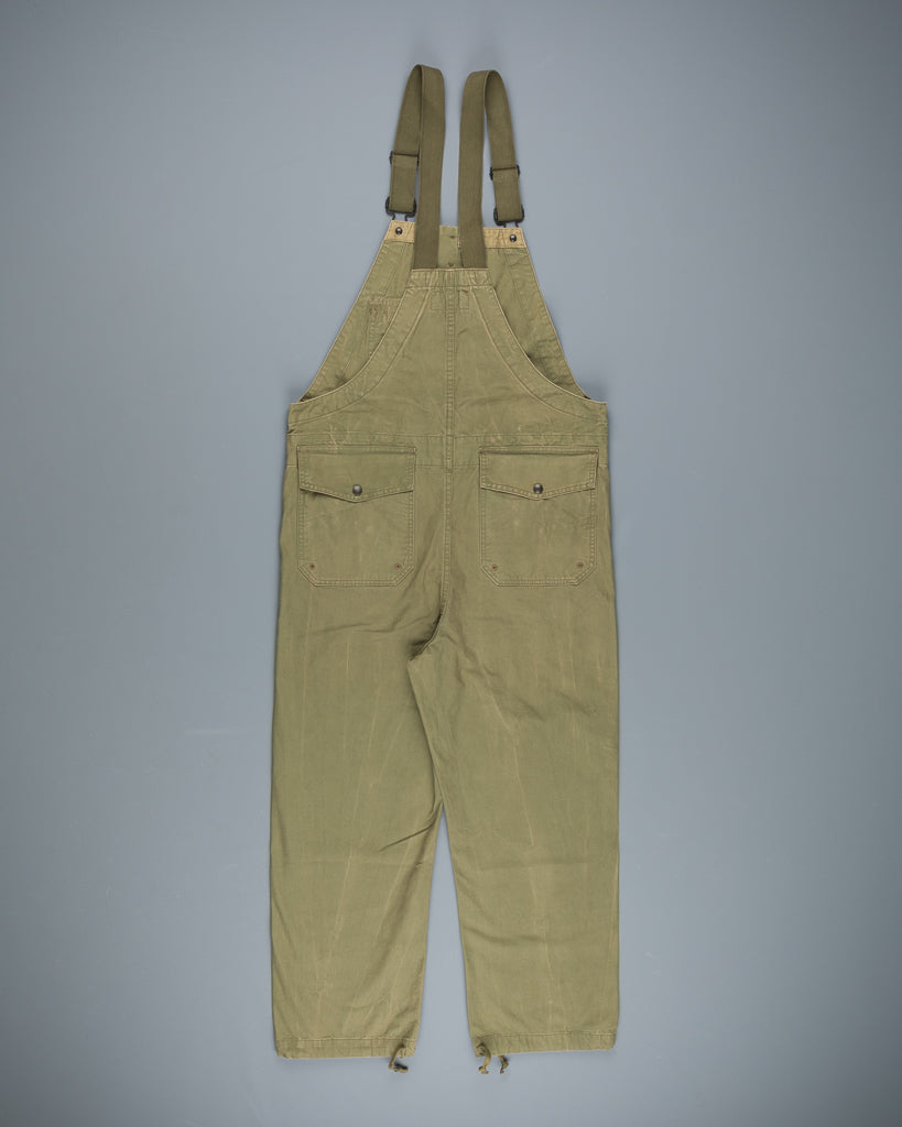 RRL Renick Overall Faded Olive Canvas