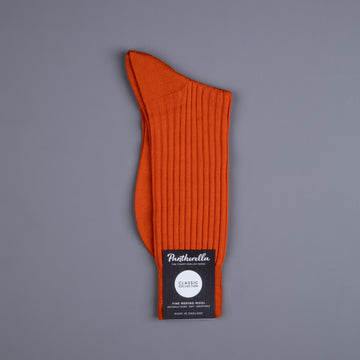 Pantherella Laburnum merino wool ankle high socks Burnt Orange
