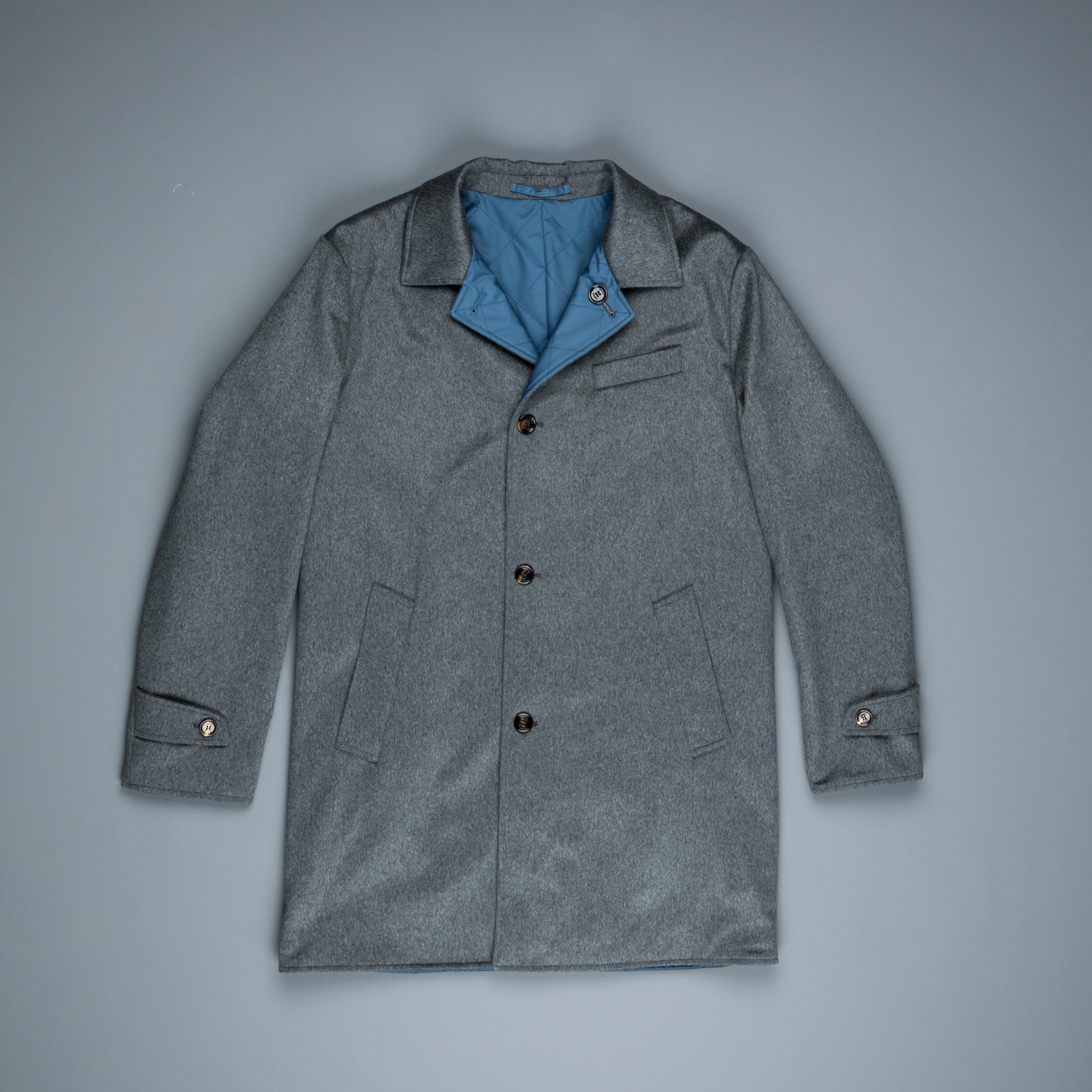 Kired Rigi Reversible Coat Grigio - Blu