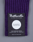 Pantherella Laburnum merino wool knee high socks Dark Purple
