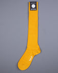 Pantherella Laburnum Merino wool knee high socks Bright Gold