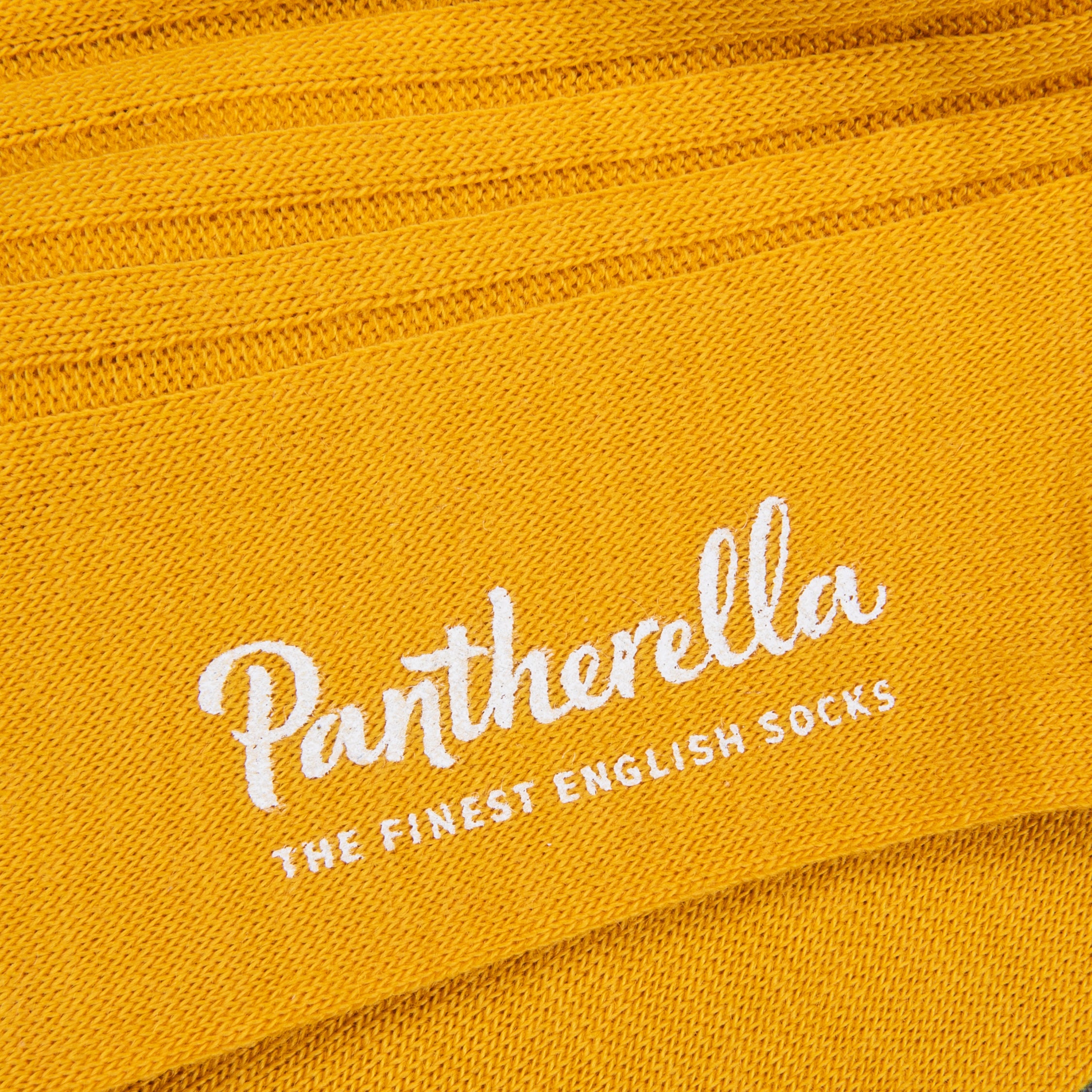 Pantherella Laburnum Merino wool knee high socks Bright Gold