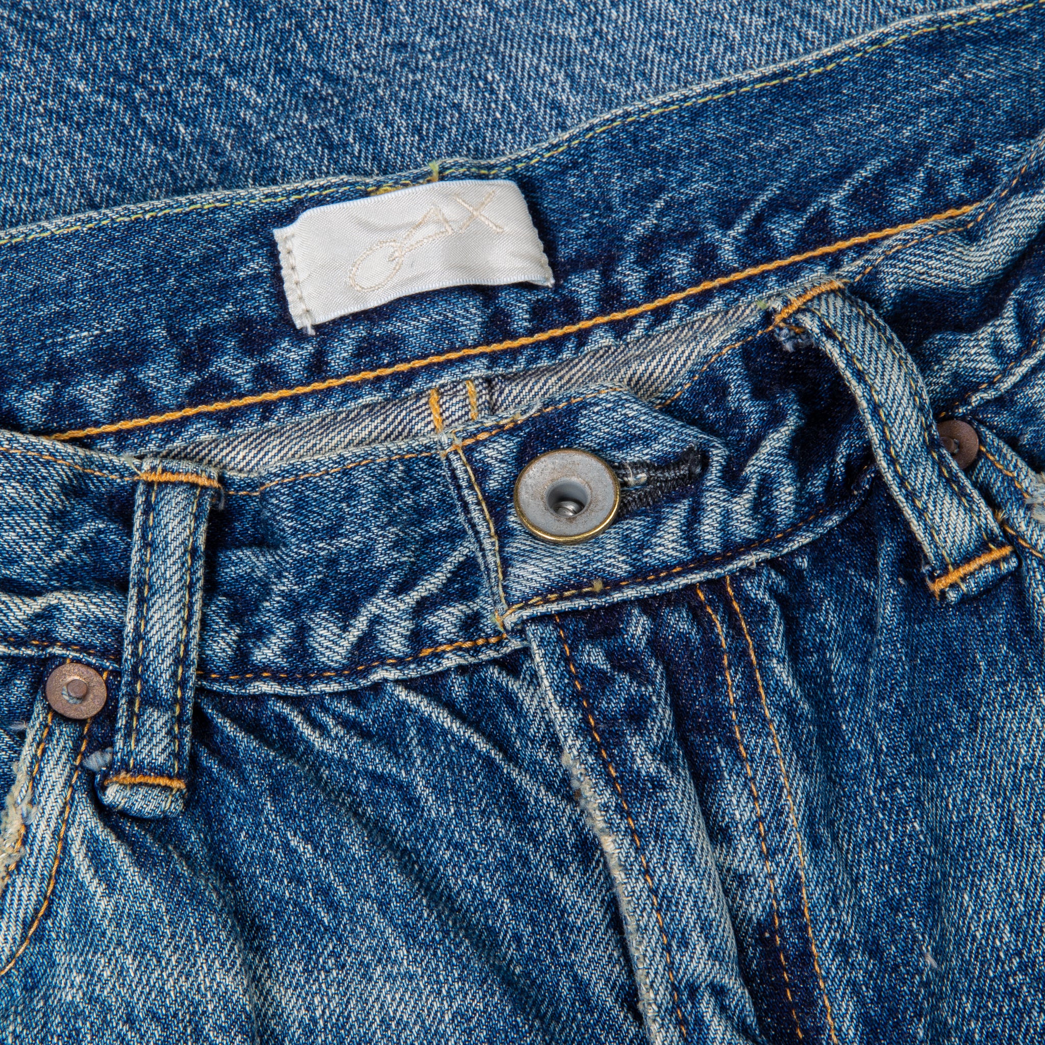 Maru Sankaku Peke 〇 △ × 1008 Cowboy Denim Pants Used