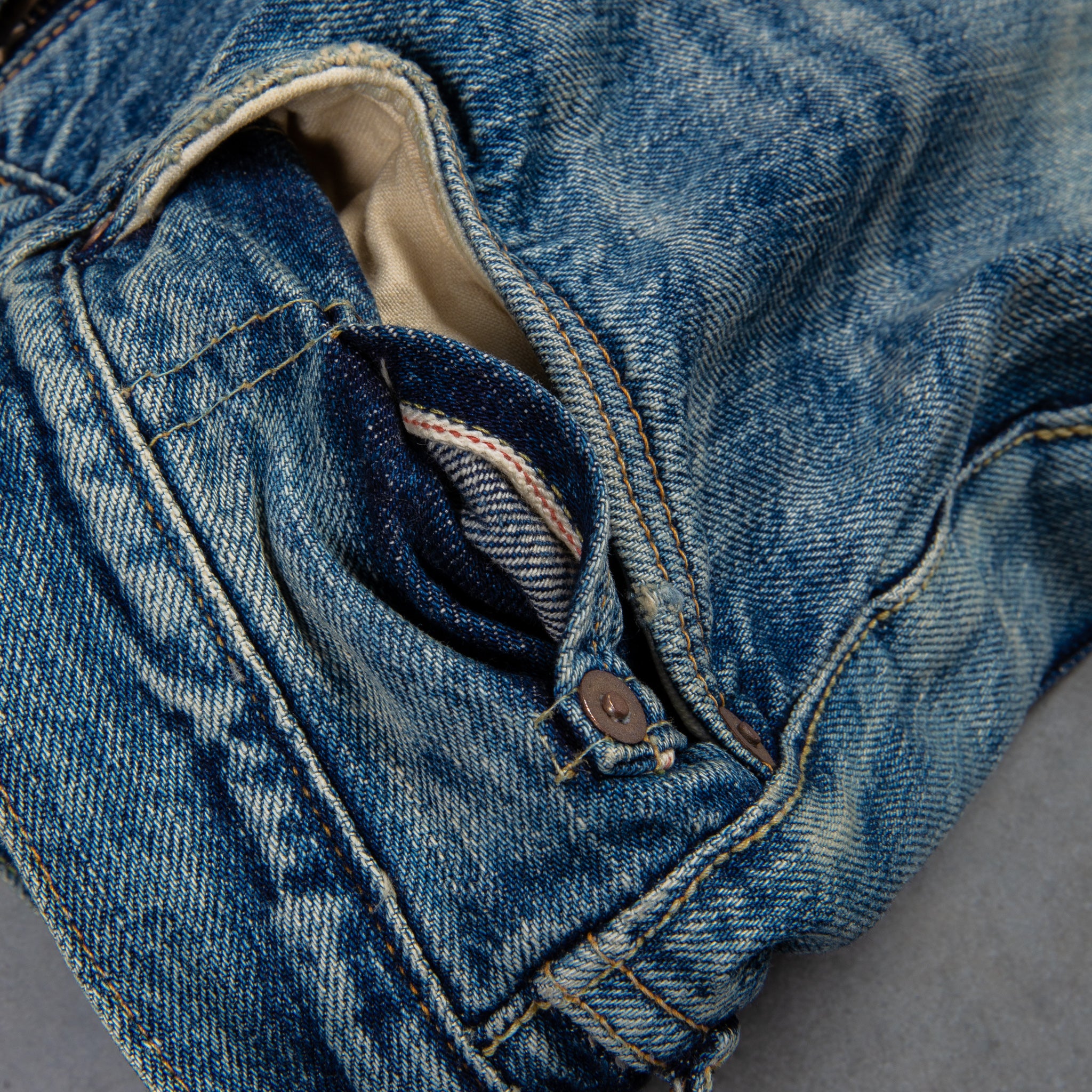 Maru Sankaku Peke 〇 △ × 1008 Cowboy Denim Pants Used