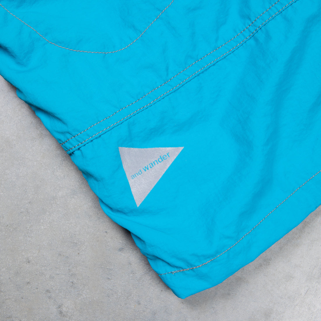 And Wander Ny Taffeta Hiker Shorts Blue
