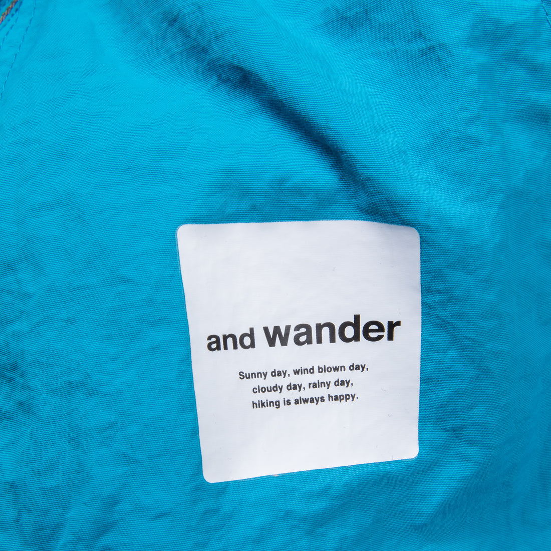 And Wander Ny Taffeta Hiker Shorts Blue
