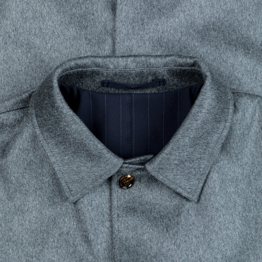 Kired Peak Reversible Coat Grigio - Blu Navy Gessato