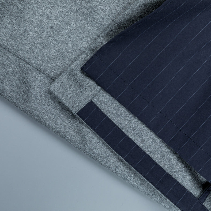 Kired Peak Reversible Coat Grigio - Blu Navy Gessato