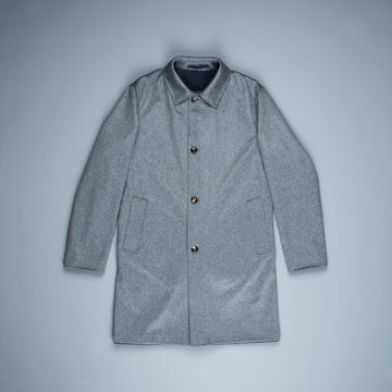 Kired Peak Reversible Coat Grigio - Blu Navy Gessato