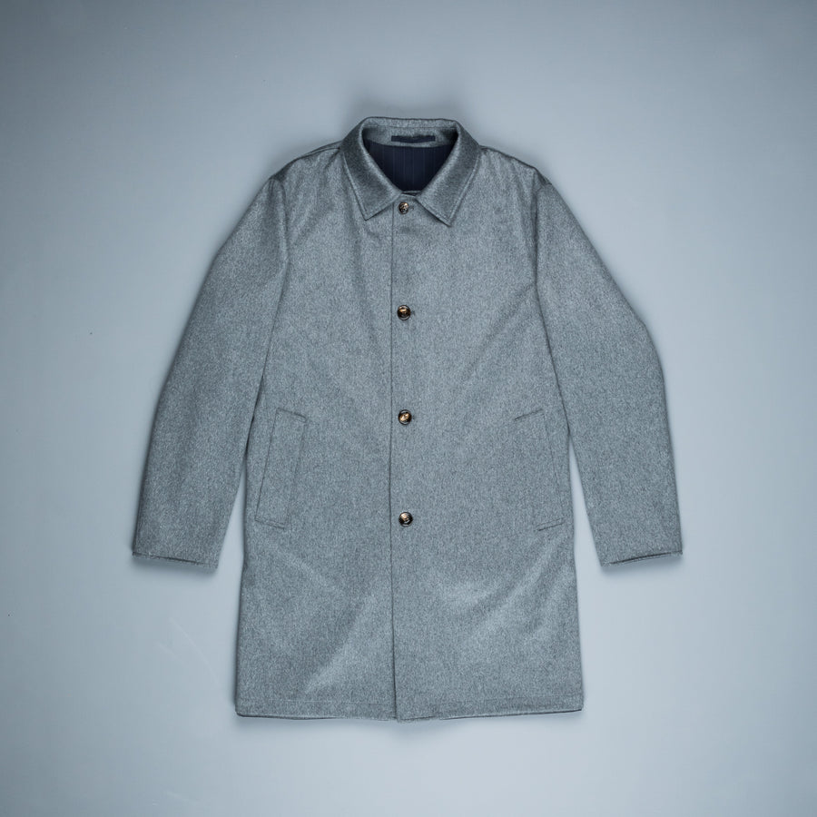 Kired Peak Reversible Coat Grigio - Blu Navy Gessato