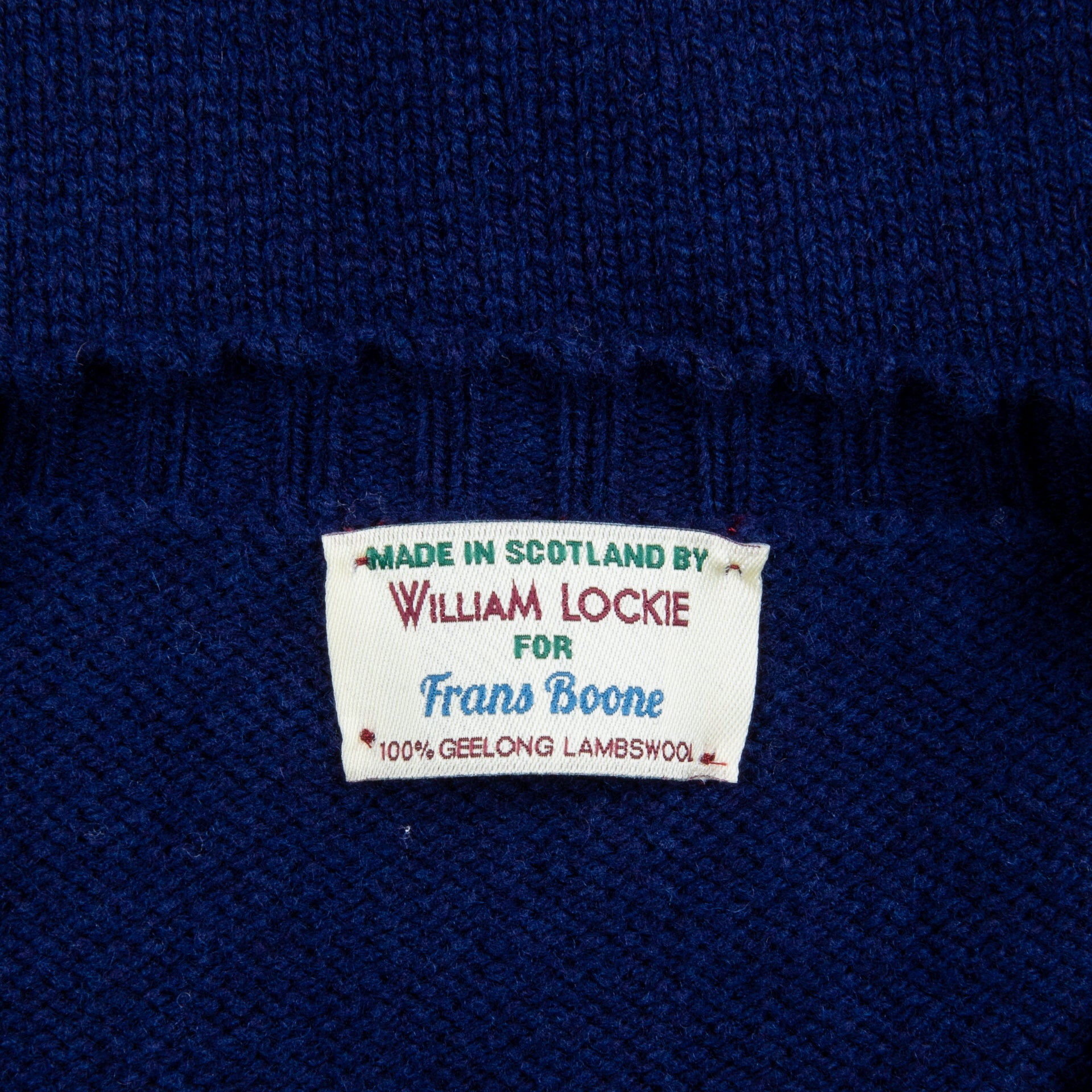 William Lockie x Frans Boone Tip Super Geelong Crew Neck American Navy
