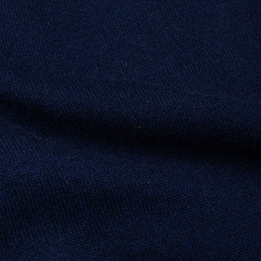 Drumohr Cashmere Gillet con Bottoni Blu Notte