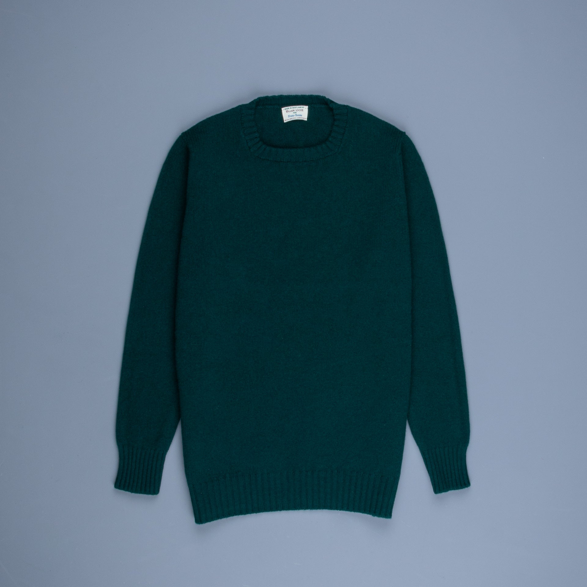 William Lockie x Frans Boone Tip Super Geelong Crew Neck Tartan Green