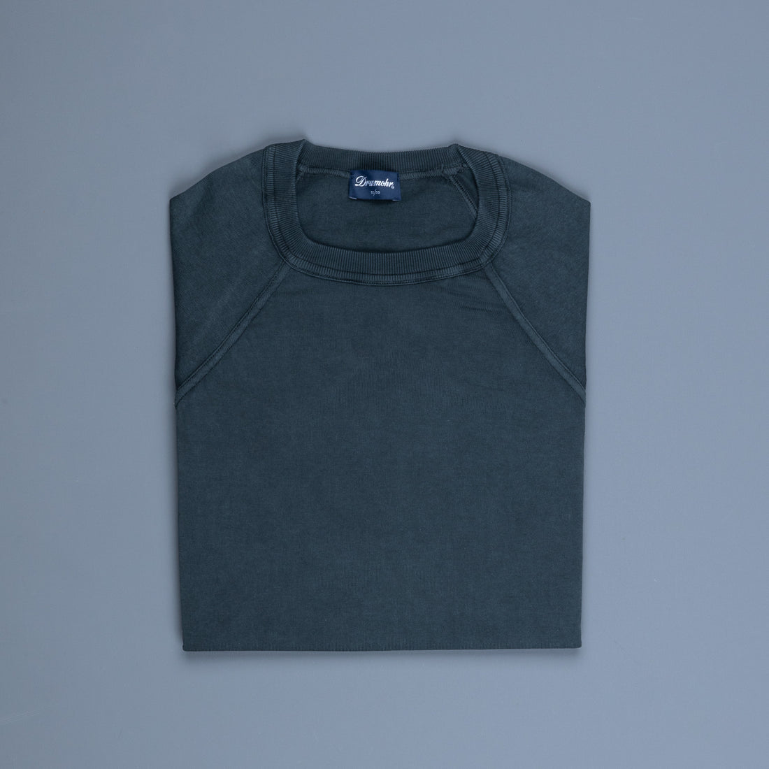 Drumohr superlight frost cotton sweater Piombo