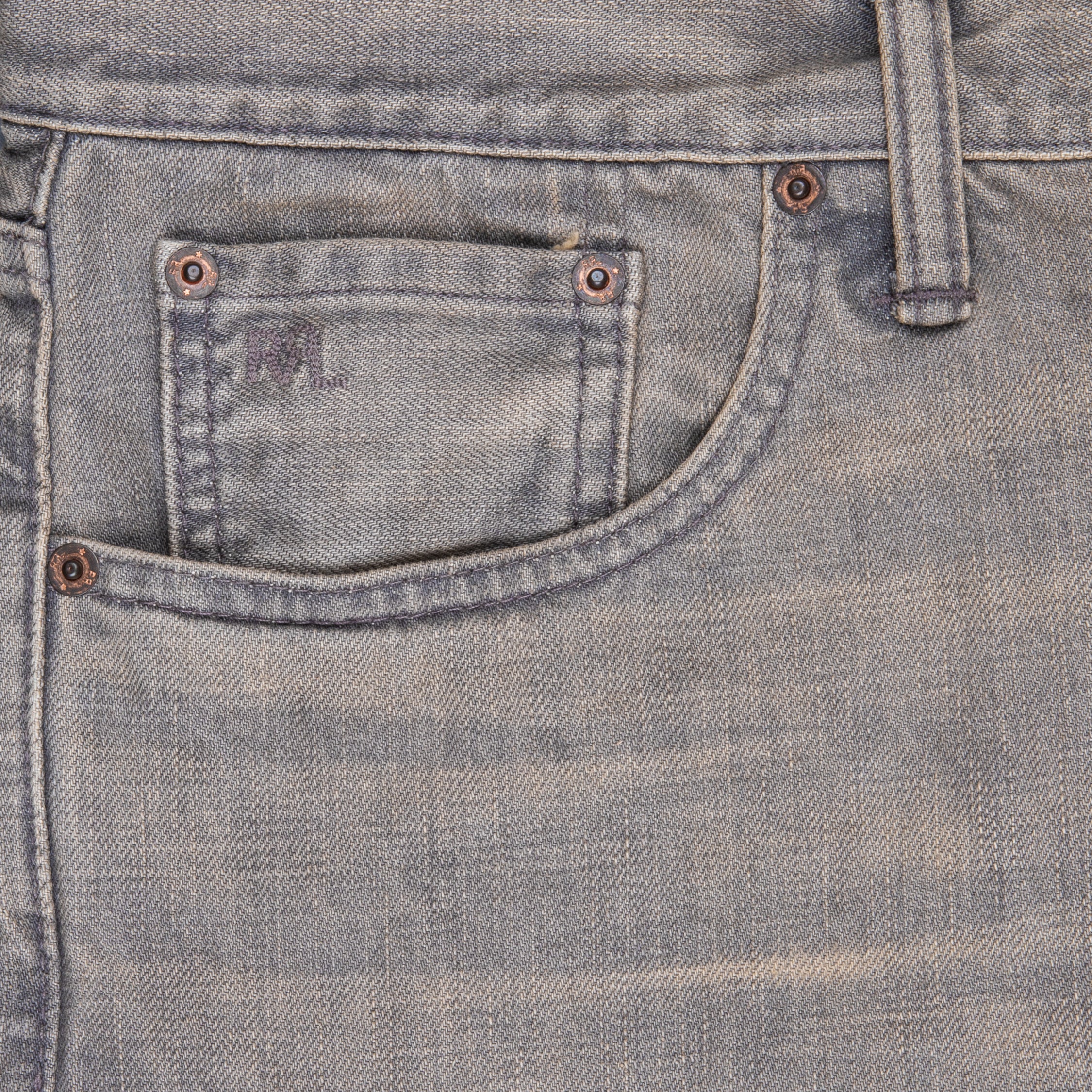RRL Slim Narrow Cloudy Grey Wash – Frans Boone Store