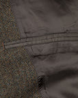 RRL Acklington Sportcoat Wool Cotton Herringbone Vintage Green