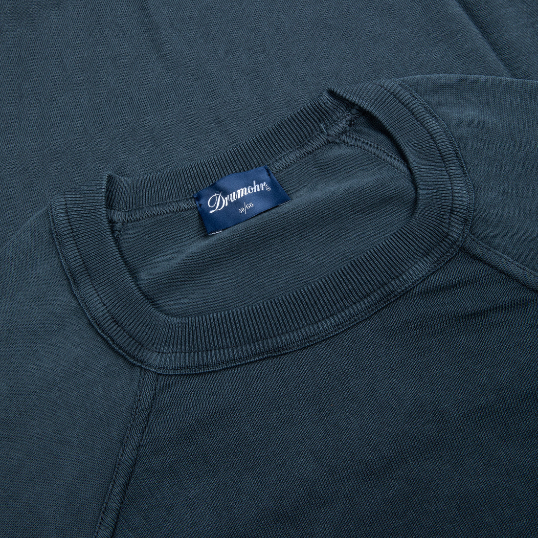 Drumohr superlight frost cotton sweater Piombo