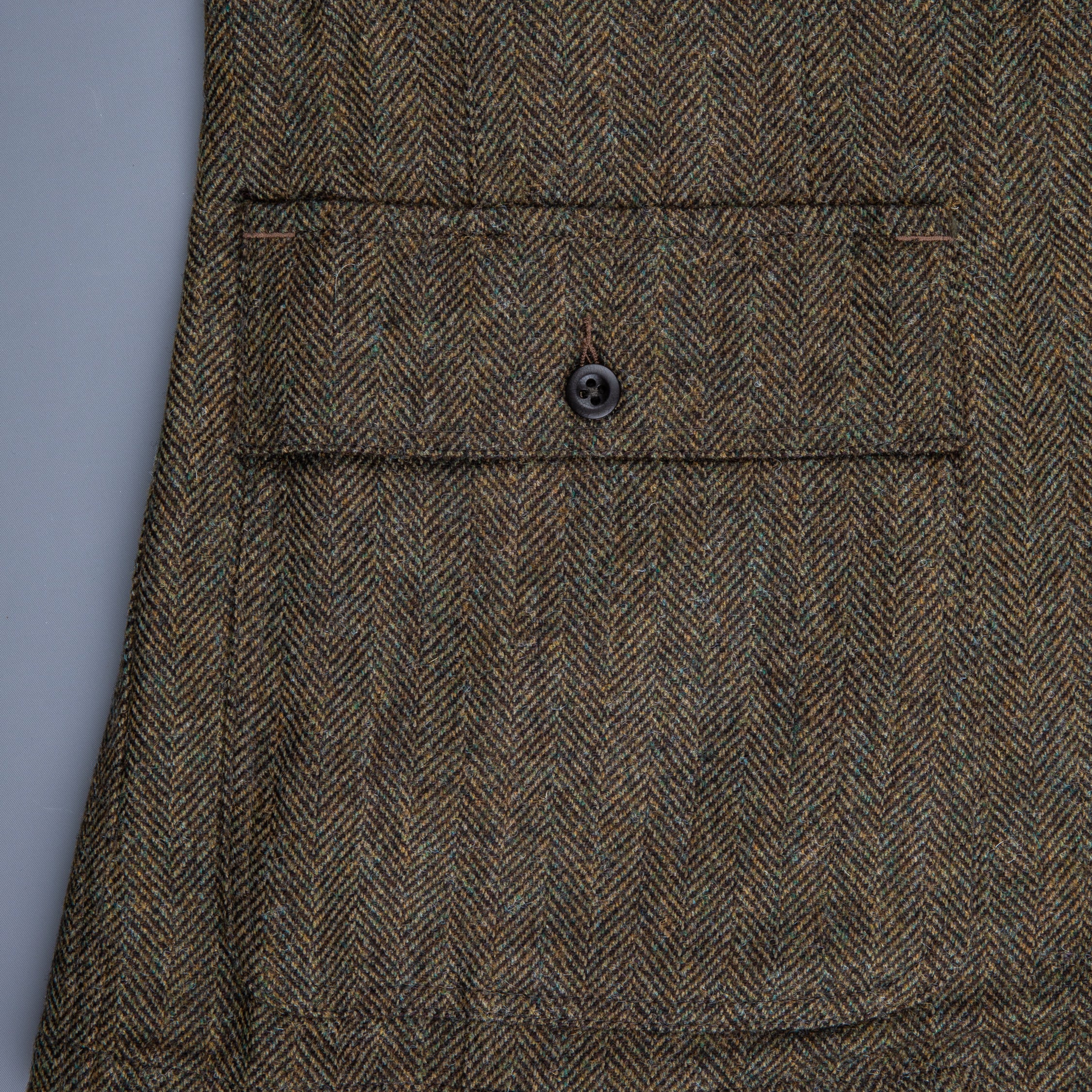 RRL Acklington Sportcoat Wool Cotton Herringbone Vintage Green