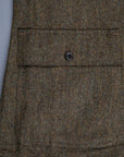 RRL Acklington Sportcoat Wool Cotton Herringbone Vintage Green