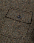RRL Acklington Sportcoat Wool Cotton Herringbone Vintage Green