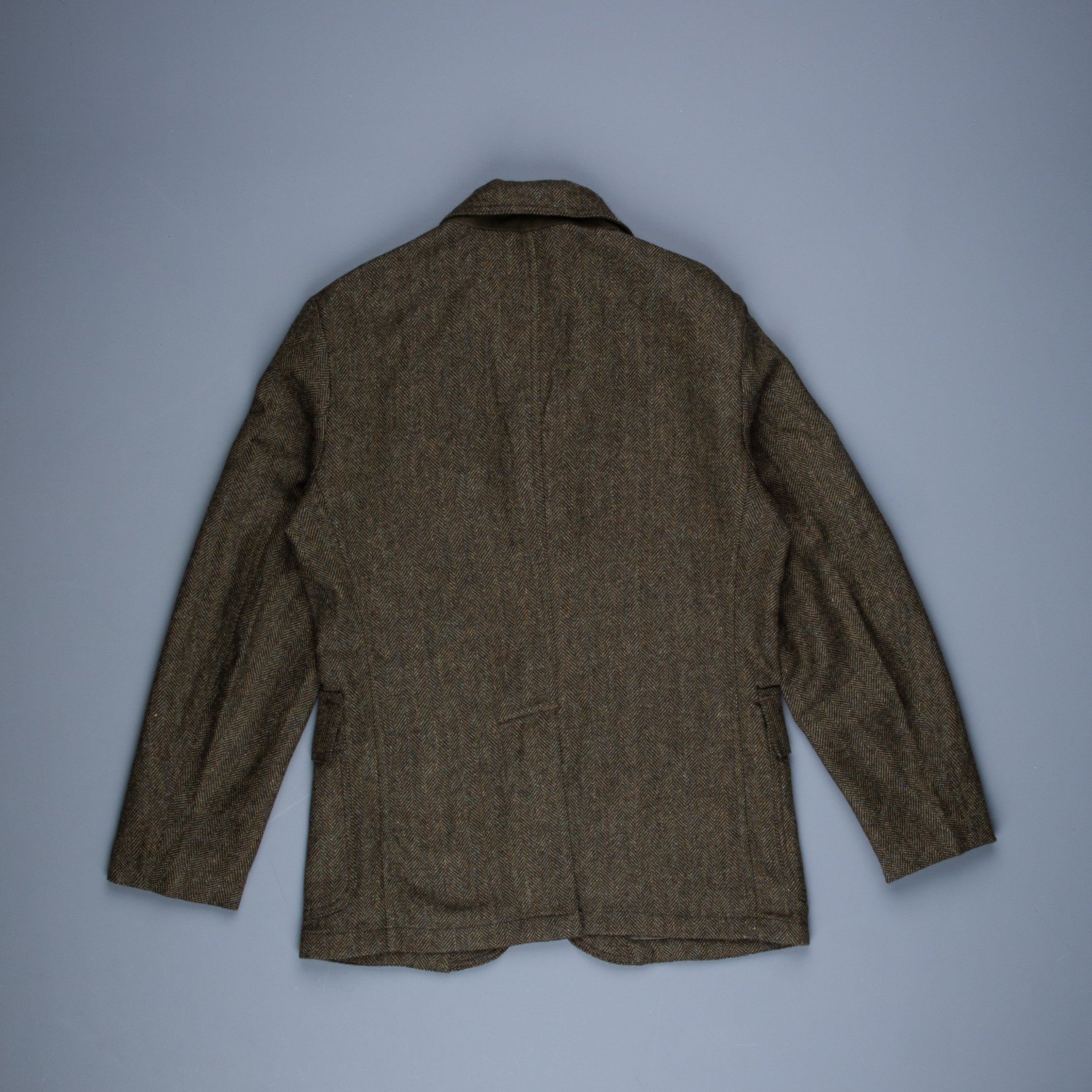 RRL Acklington Sportcoat Wool Cotton Herringbone Vintage Green