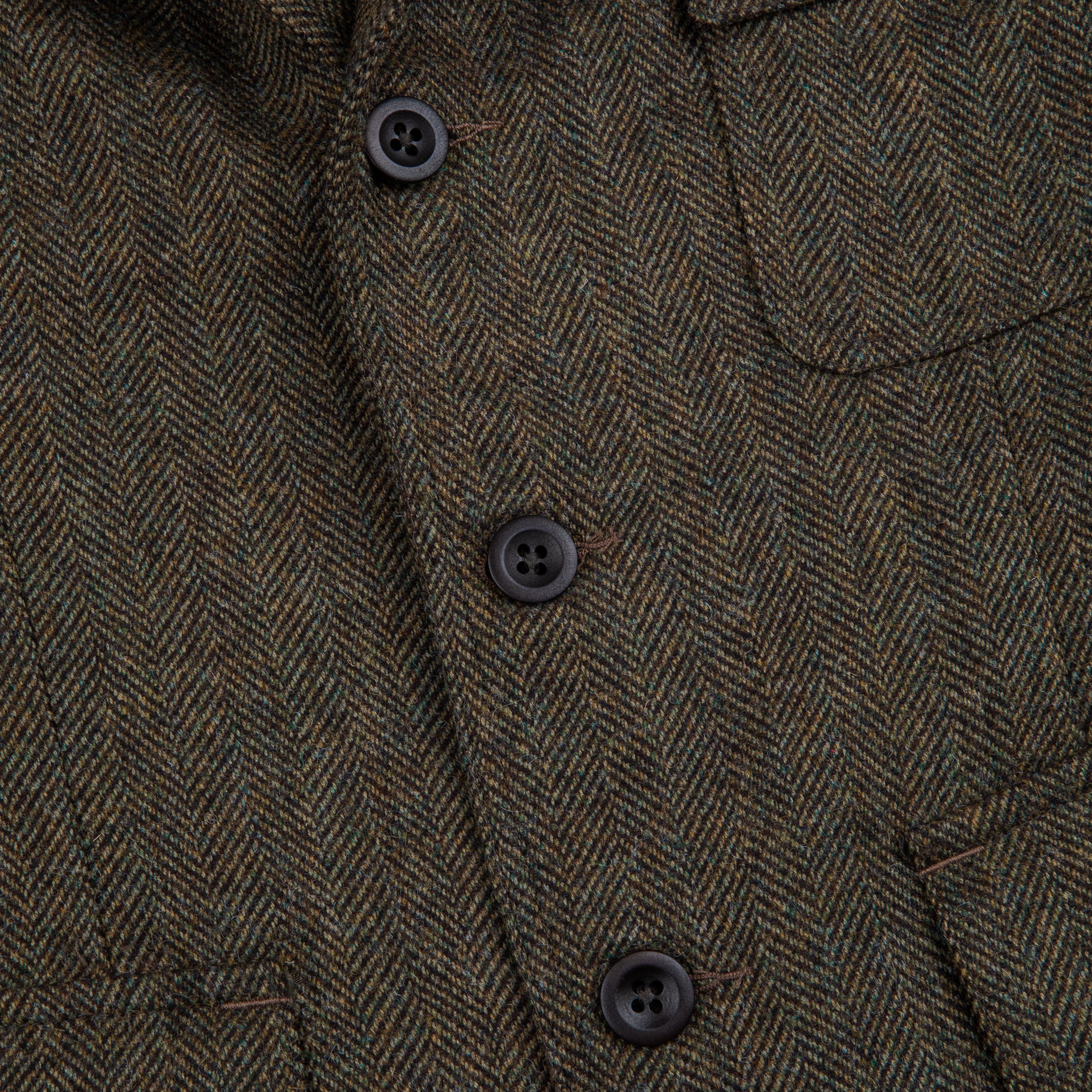 RRL Acklington Sportcoat Wool Cotton Herringbone Vintage Green