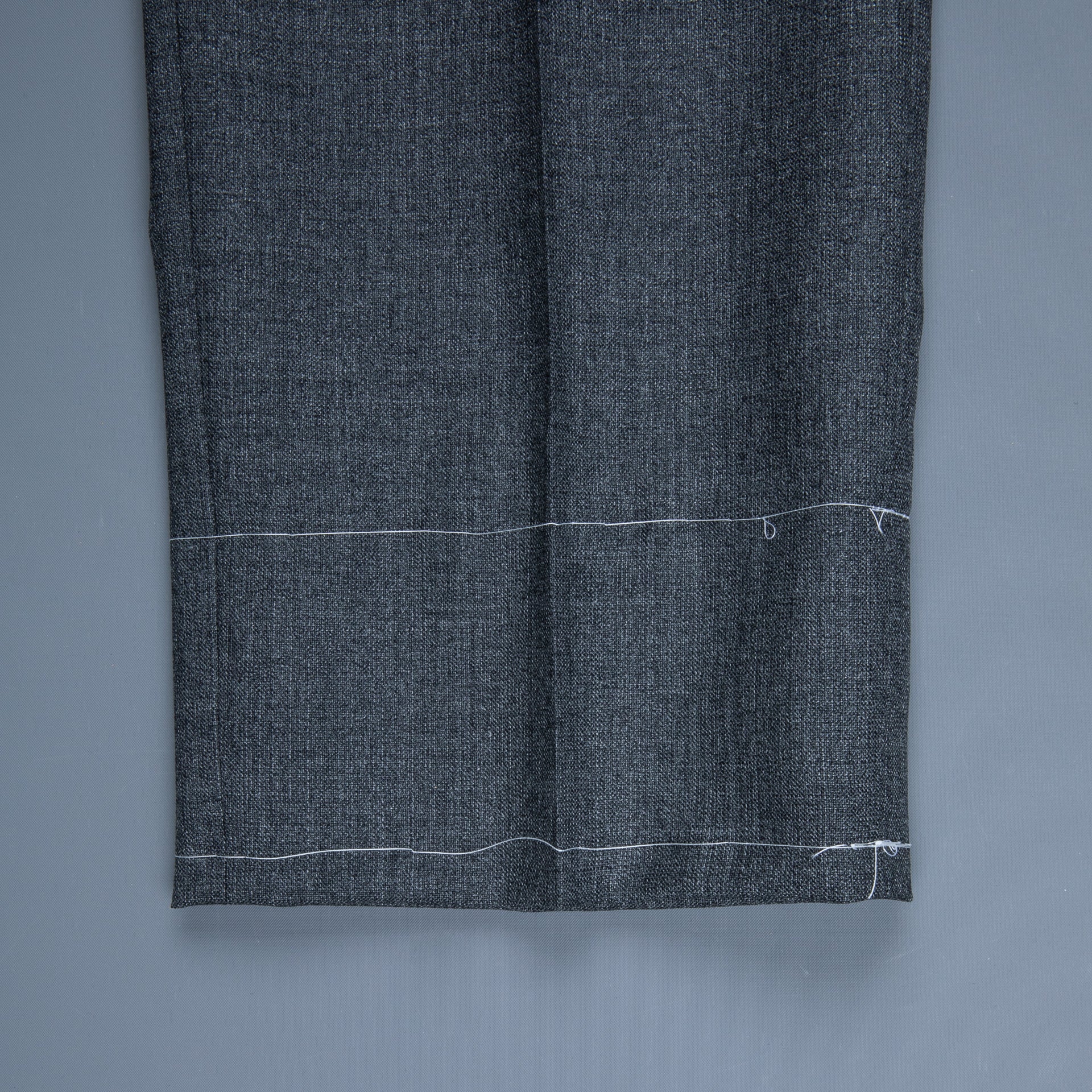Rota Pantaloni High Rise Regular Fit Hopsack Grigio