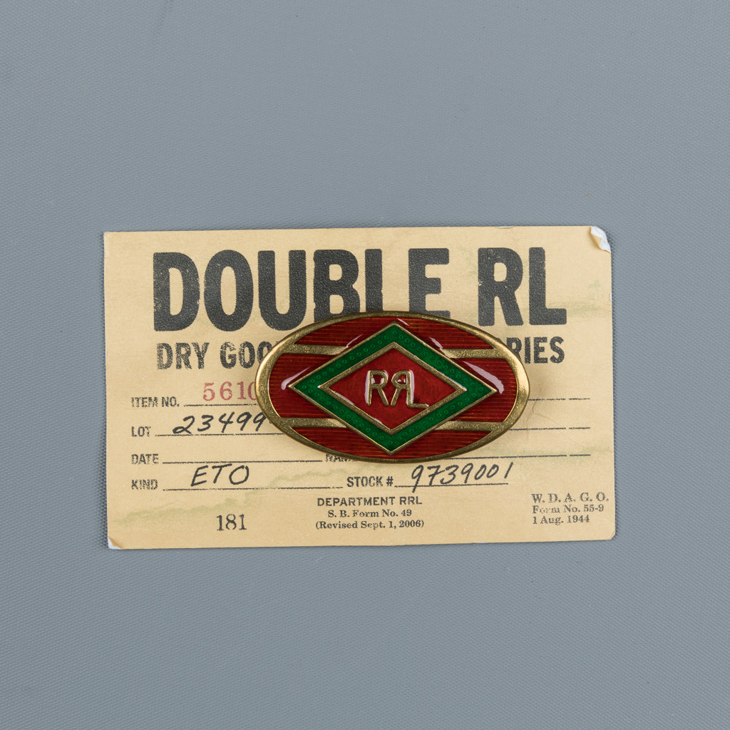 RRL Western Brass Pin Red and Green