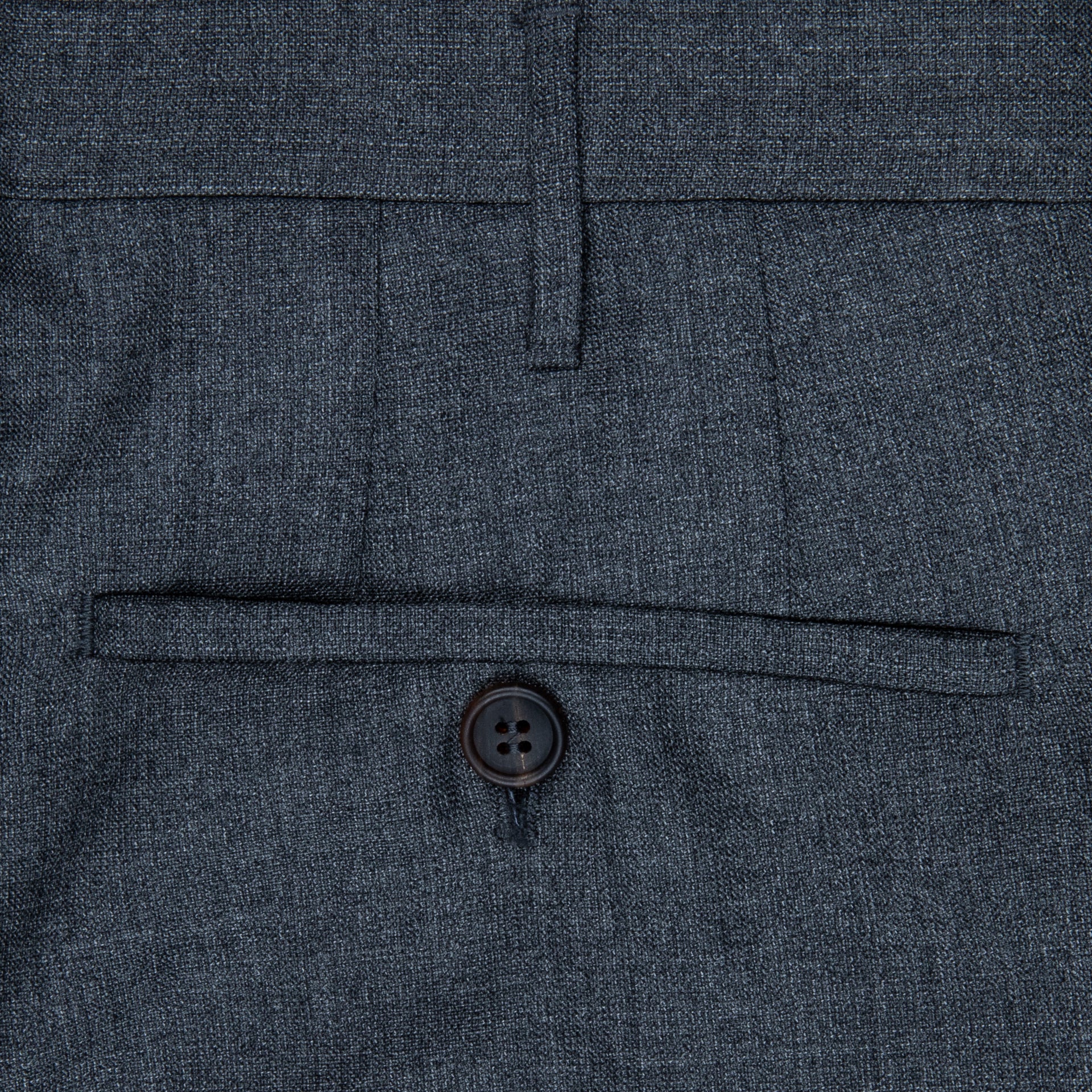 Rota Pantaloni High Rise Regular Fit Hopsack Grigio – Frans Boone