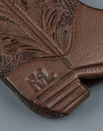 RRL Keyfob Hand Tooled Leather Brown