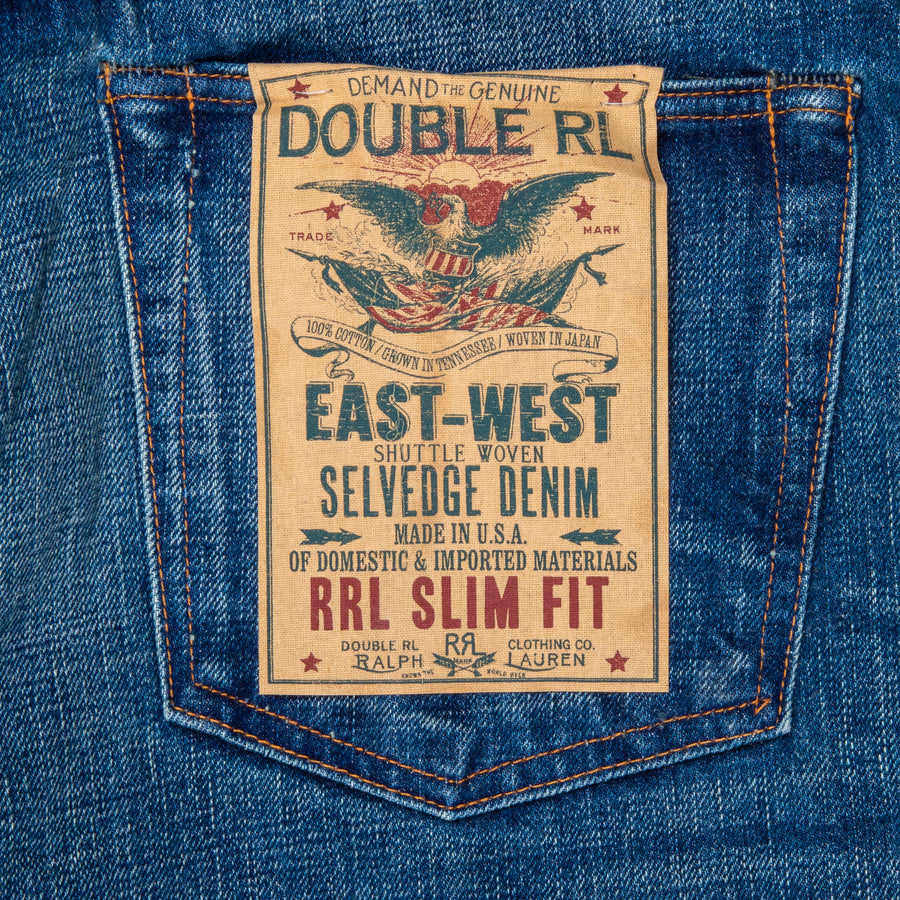 RRL East-West Denim Slim Fit Hillsview Wash