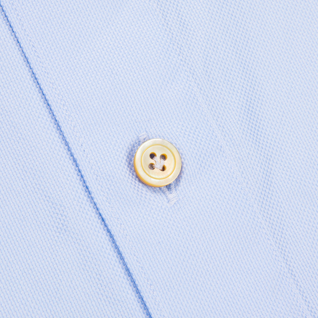 Finamore Tokyo shirt washed oxford button down Lucio collar celeste