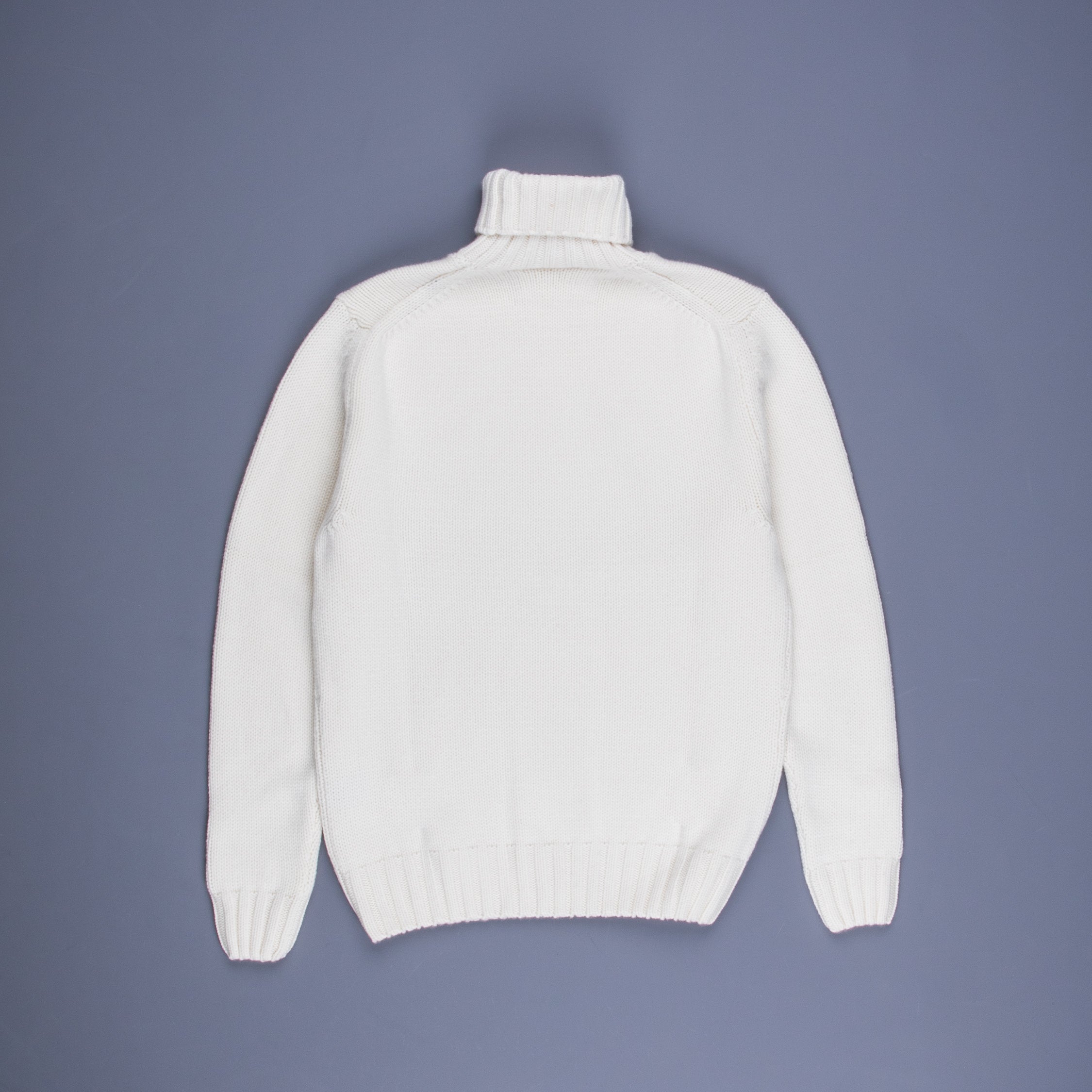 Drumohr Cashmere Tre Fili Dolcevita Bianco Garza