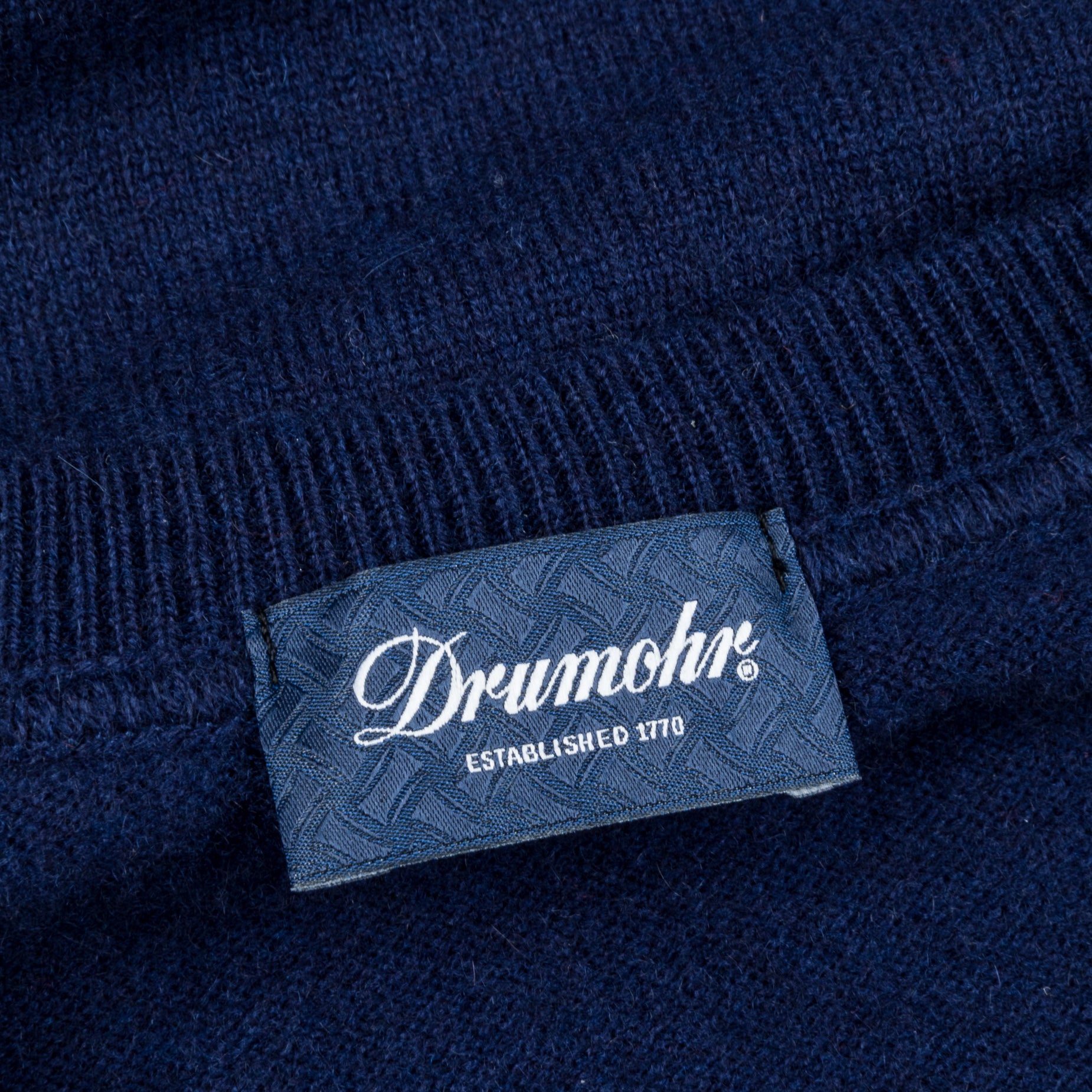 Drumohr Cashmere Felpa Blu