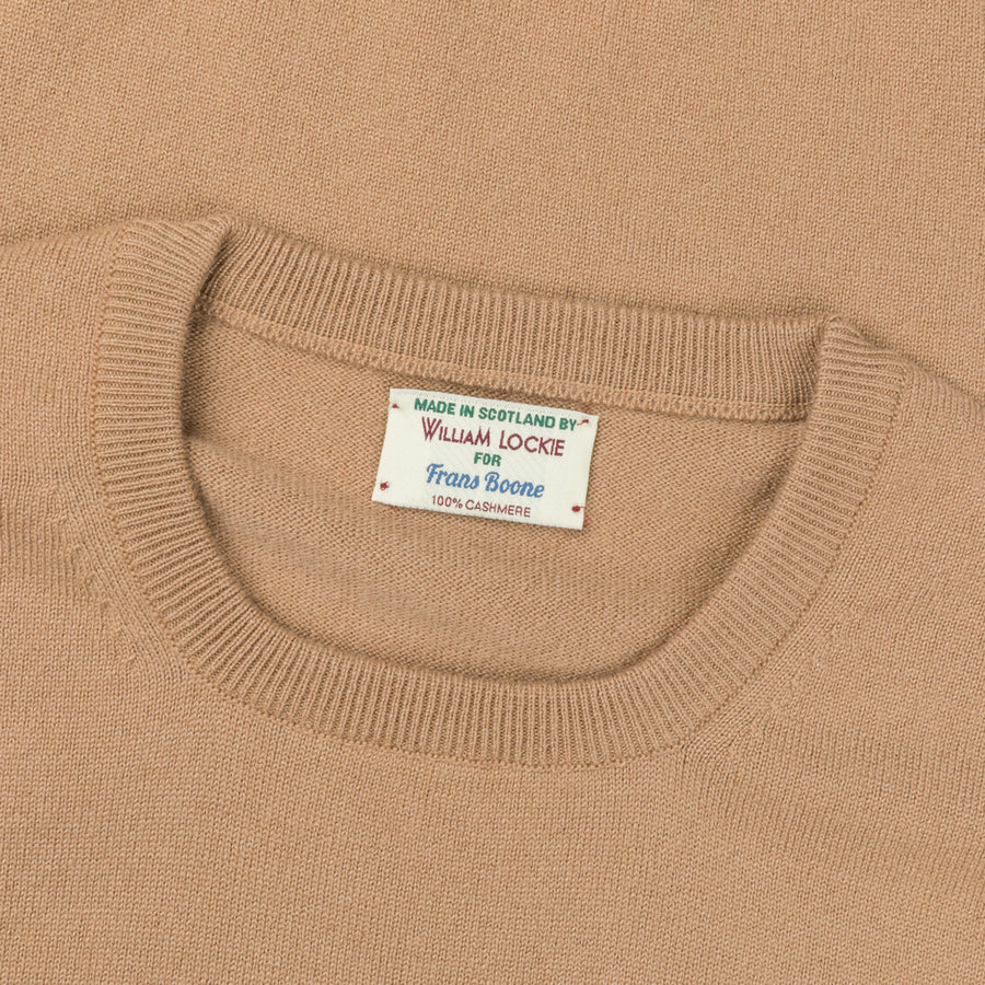 William Lockie Oxton Cashmere Crew Neck Camel